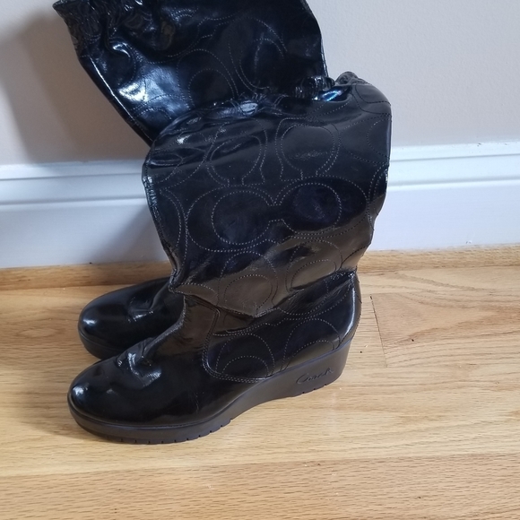Coach patent leather boots - Picture 11 of 13